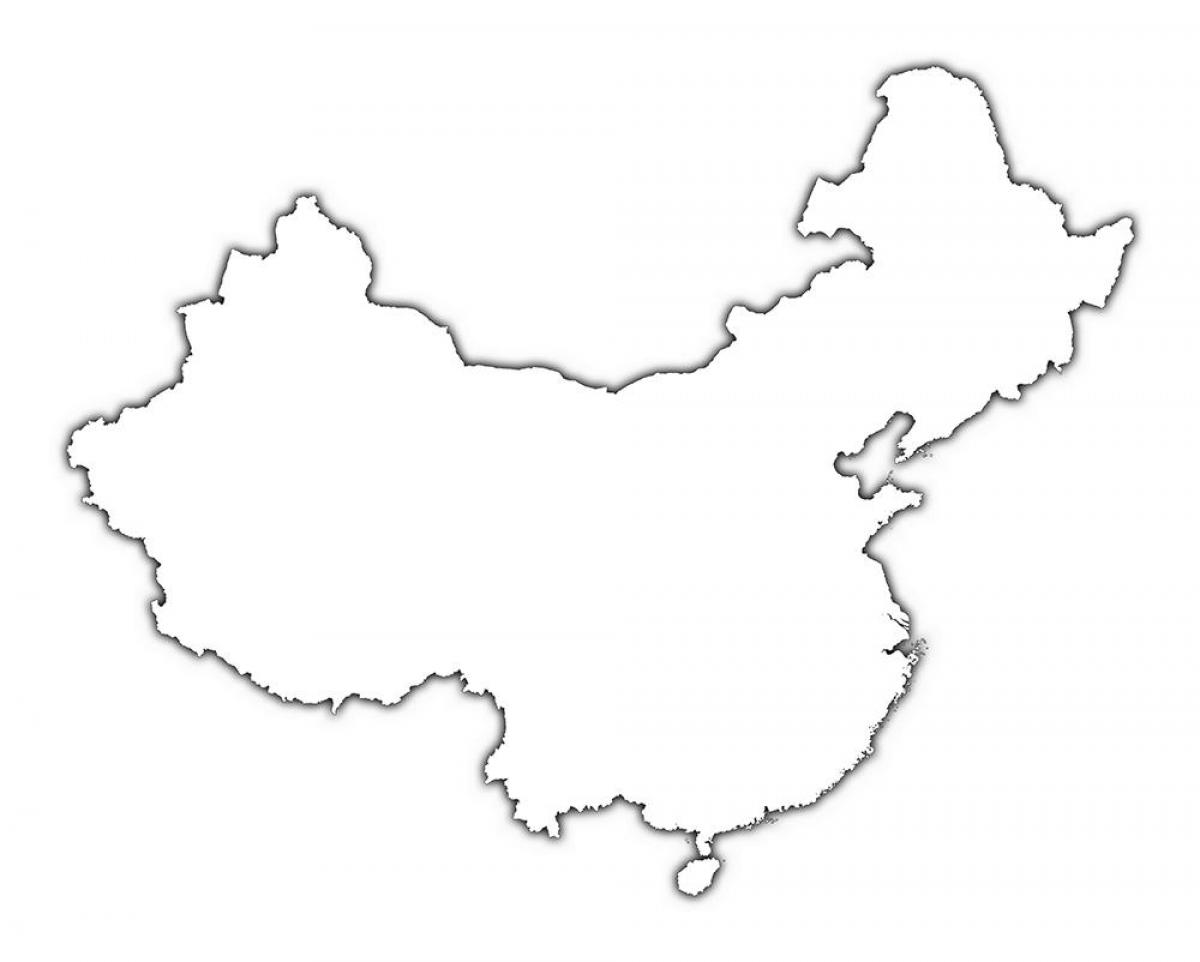 개략지도 중국