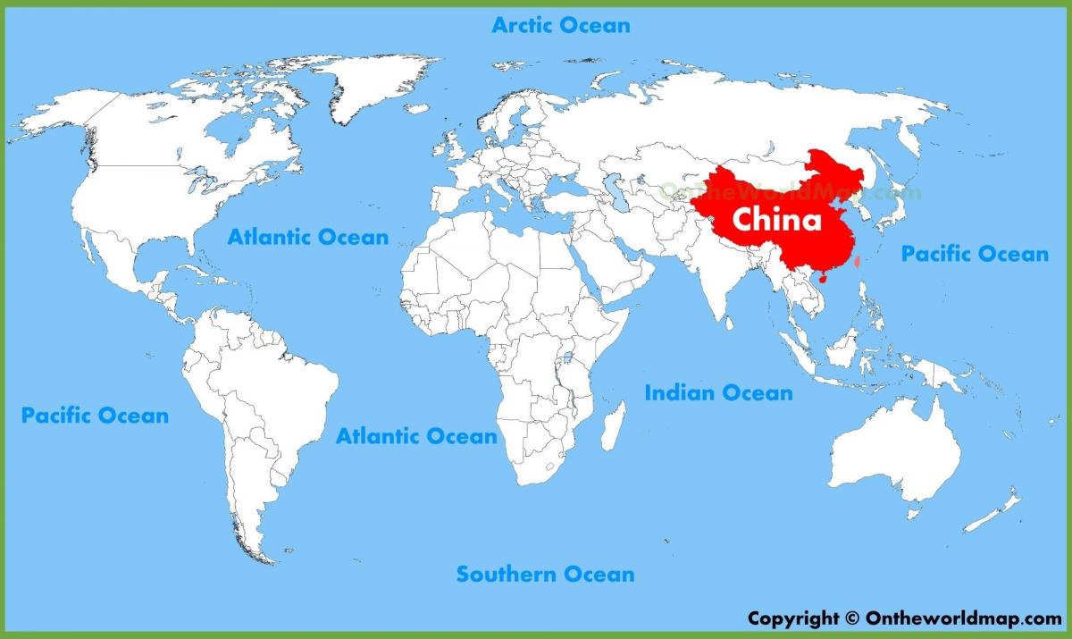 세계의 지도의 중국