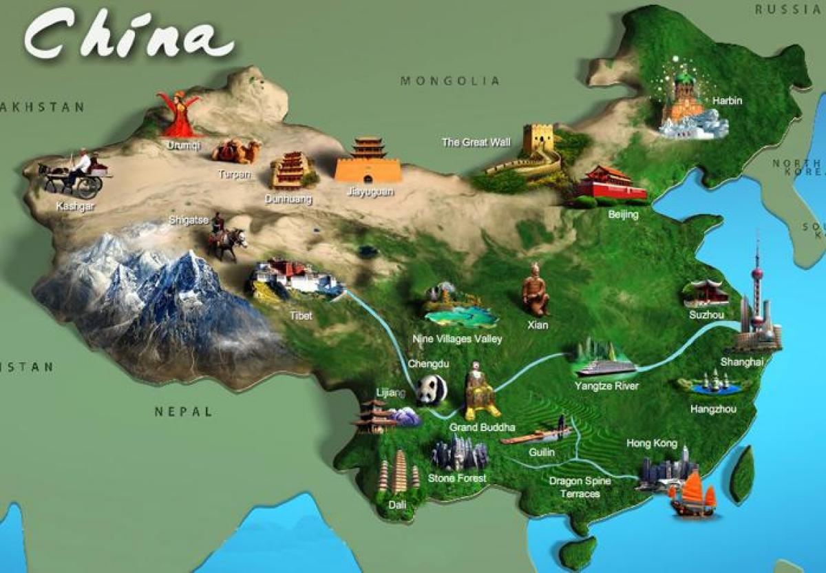 지도는 중국의 관광 명소