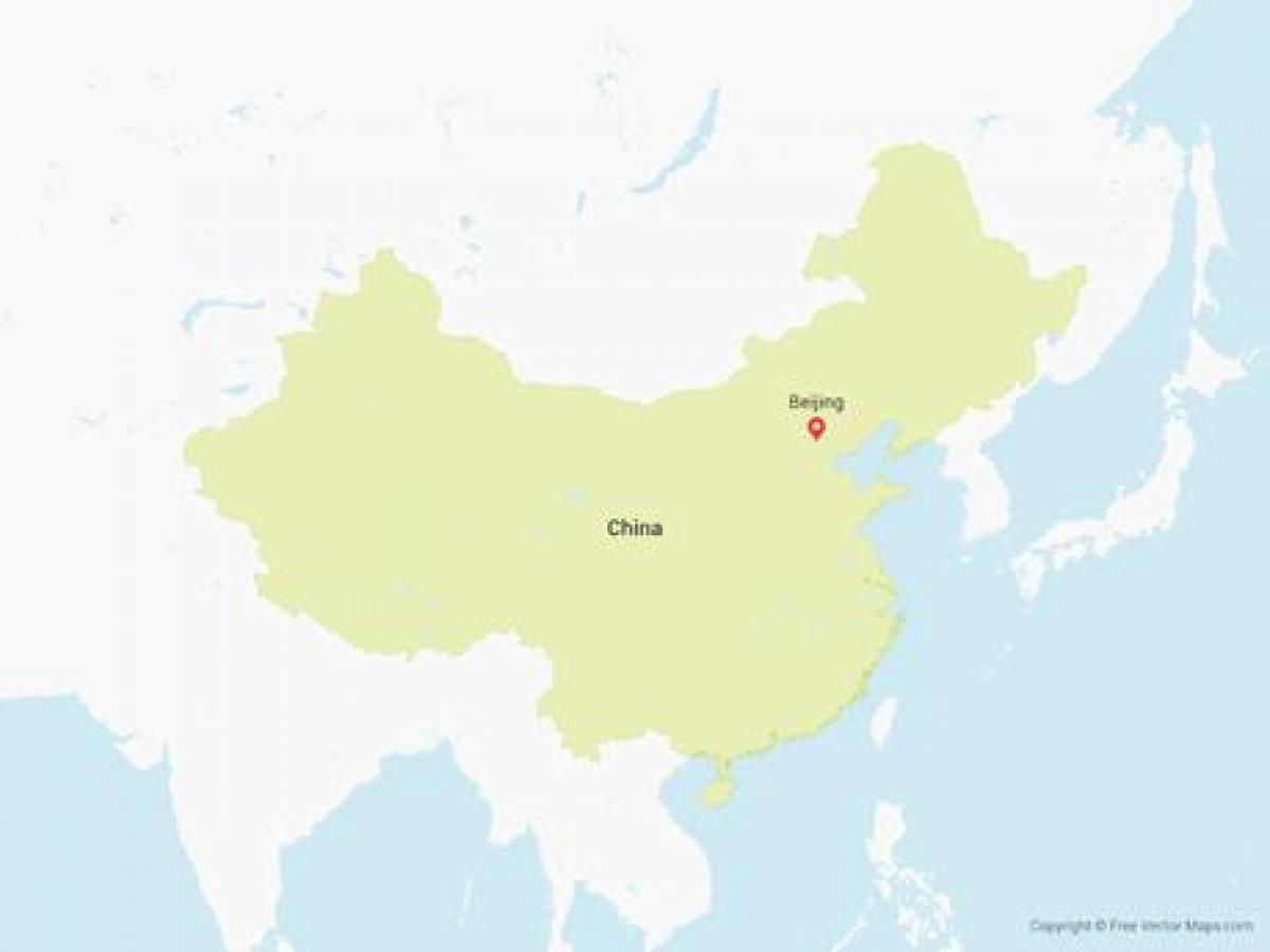 벡터 중국의 지도