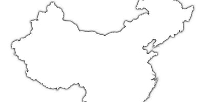 개략지도 중국