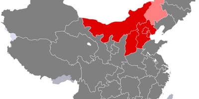 지도의 중국 북부