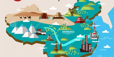 Travel 중국의 지도