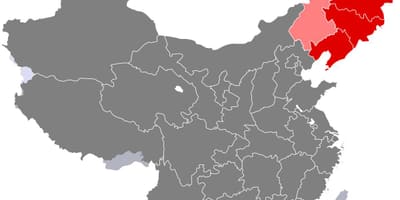중국 동북부 지도