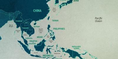중국 남중국해 지도
