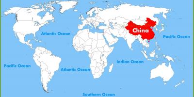 중국에서는 세계 지도